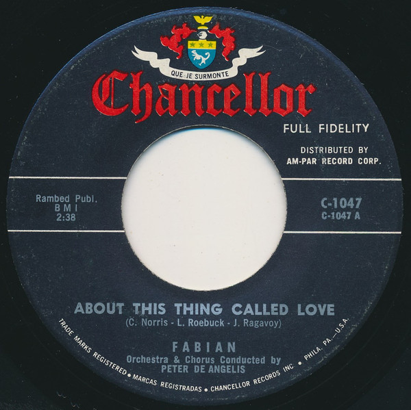 Fabian (6) - About This Thing Called Love (7", Single)