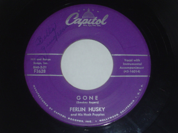 Ferlin Husky And His Hush Puppies* - Gone / Missing Persons (7", Single)