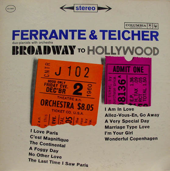 Ferrante & Teicher - Broadway To Hollywood (LP, Album)