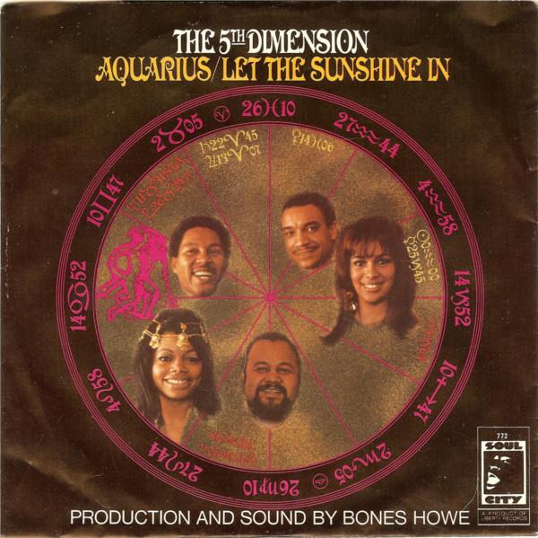 The 5th Dimension* - Medley: Aquarius/Let The Sunshine In (The Flesh Failures)  (7", Mono, Styrene, She)