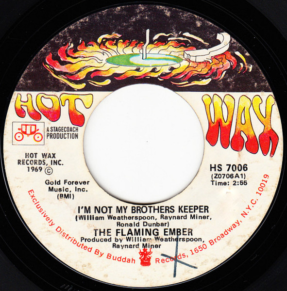 The Flaming Ember* - I'm Not My Brothers Keeper / Deserted Village (7", Single)