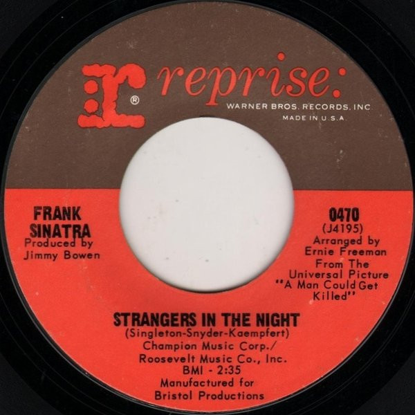 Frank Sinatra - Strangers In The Night / Oh, You Crazy Moon (7", Single, Styrene, Ter)