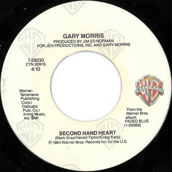 Gary Morris - Second Hand Heart / Whoever's Watchin' (7")