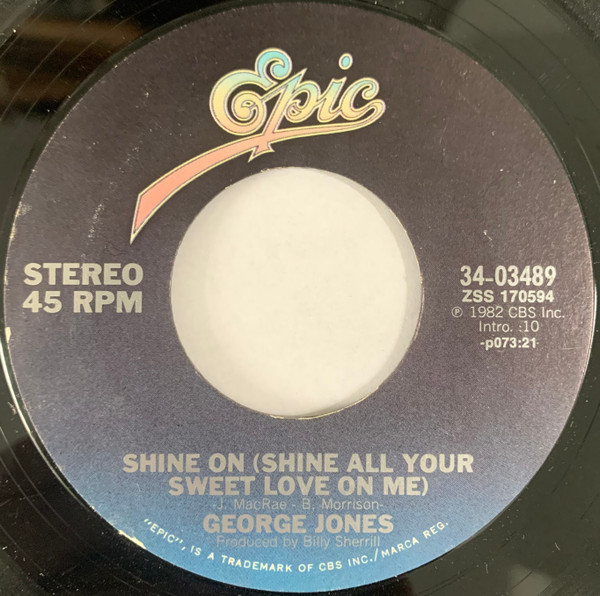 George Jones (2) - Shine On (Shine All Your Sweet Love On Me) /  Memories Of Mama (7", Styrene, Pit)