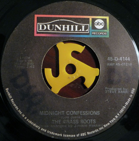 The Grass Roots - Midnight Confessions / Who Will You Be Tomorrow (7", Single)