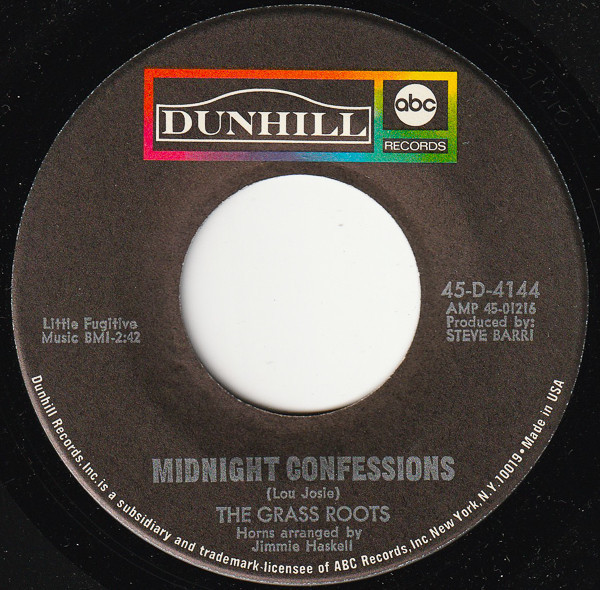 The Grass Roots - Midnight Confessions / Who Will You Be Tomorrow (7", Single, Spe)