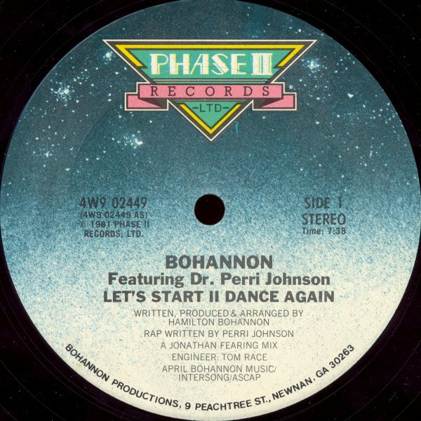 Bohannon* - Let's Start II Dance Again (12")