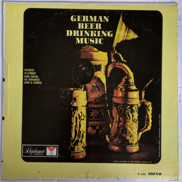 Hans Braun, His Brauhaus Band & Chorus - German Beer Drinking Music (LP, Album, Mono)
