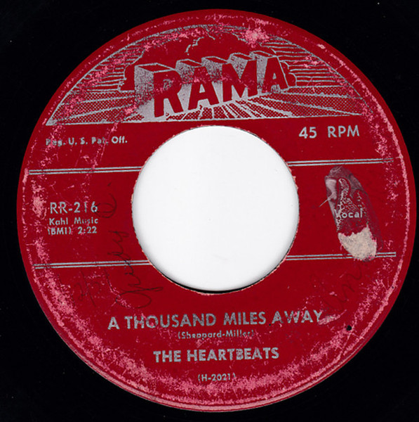 The Heartbeats - A Thousand Miles Away / Oh Baby Don't (7", Single)