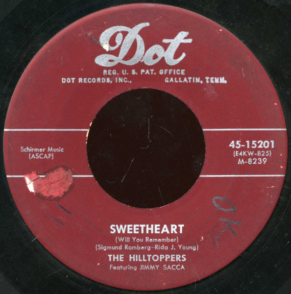 The Hilltoppers - Sweetheart (Will You Remember) (7", Single)