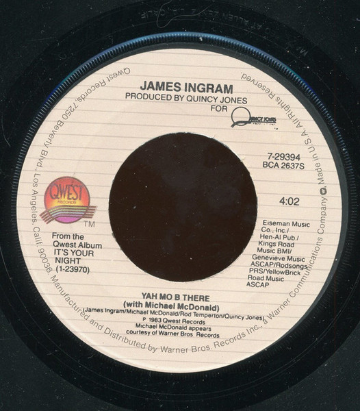 James Ingram - Yah Mo B There (7", Single, Jac)