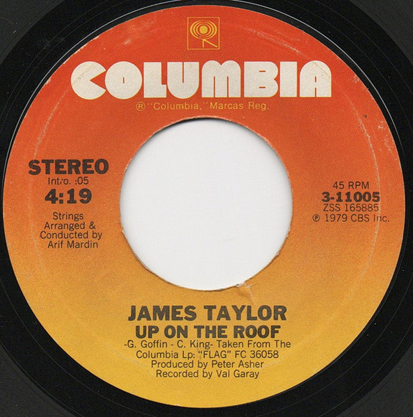 James Taylor (2) - Up On The Roof  (7", Styrene, Pit)