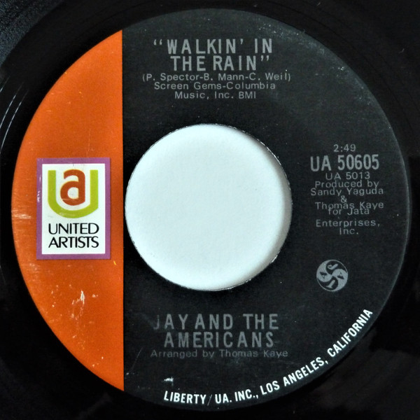Jay And The Americans* - Walkin' In The Rain (7", Single)