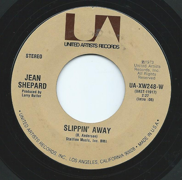 Jean Shepard - Slippin' Away (7", Styrene, Ter)