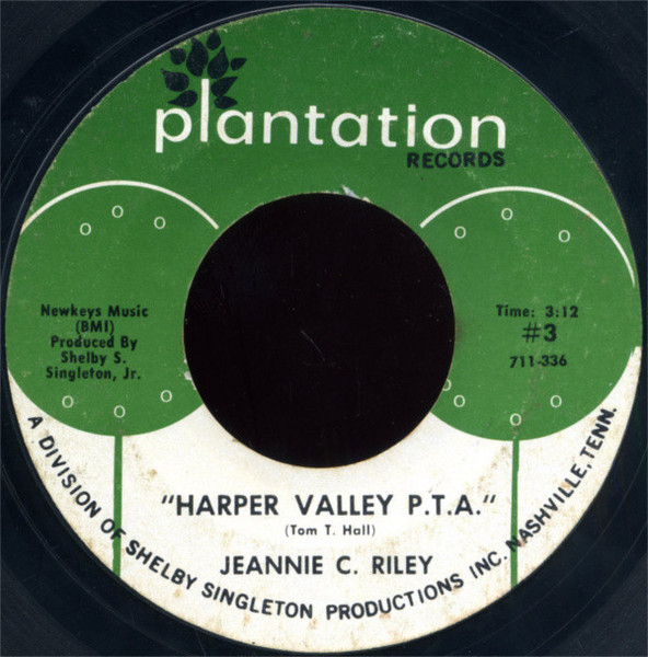 Jeannie C. Riley - Harper Valley P.T.A. / Yesterday All Day Long Today (7", Single, Styrene, Ter)