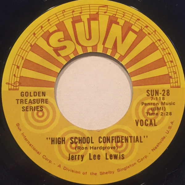 Jerry Lee Lewis - High School Confidential / Fools Like Me (7", RE)