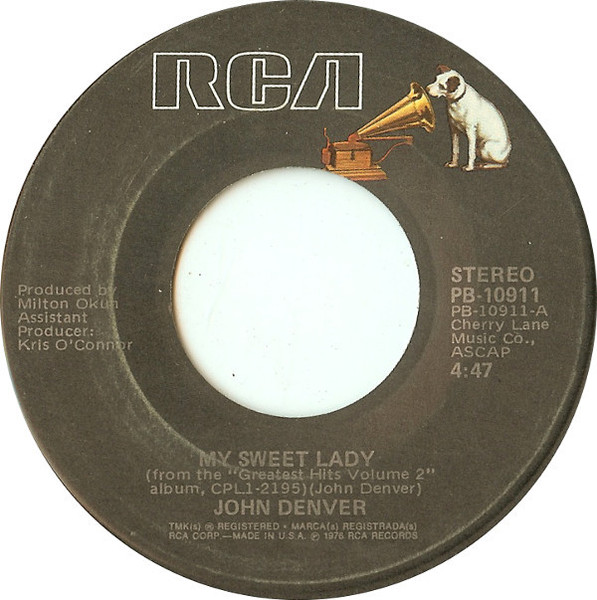 John Denver - My Sweet Lady (7", Single)
