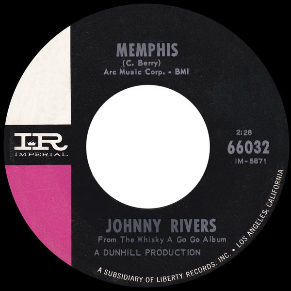 Johnny Rivers - Memphis (7", Single, Ind)