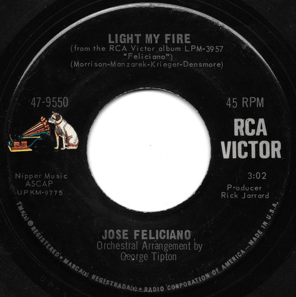 Jose Feliciano* - Light My Fire / California Dreamin' (7", Single, Roc)