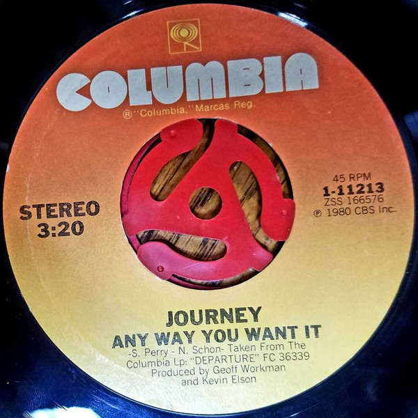 Journey - Any Way You Want It (7", Single, Ter)