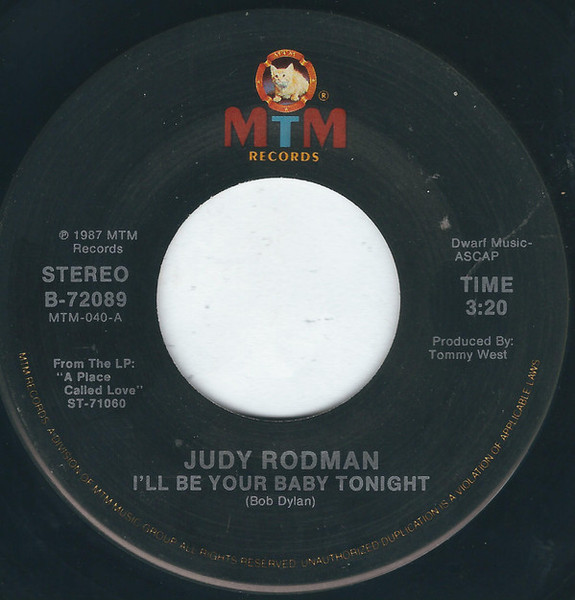 Judy Rodman - I'll Be Your Baby Tonight / Love Comes From Inside Of You (7", Single, SRC)