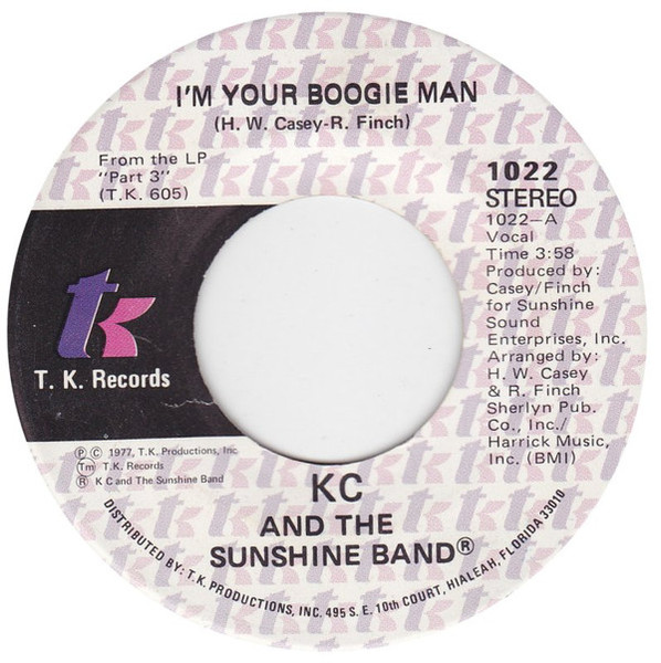KC And The Sunshine Band* - I'm Your Boogie Man (7")