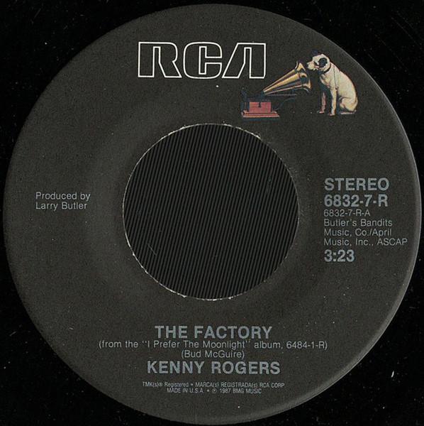 Kenny Rogers - The Factory (7", Single)