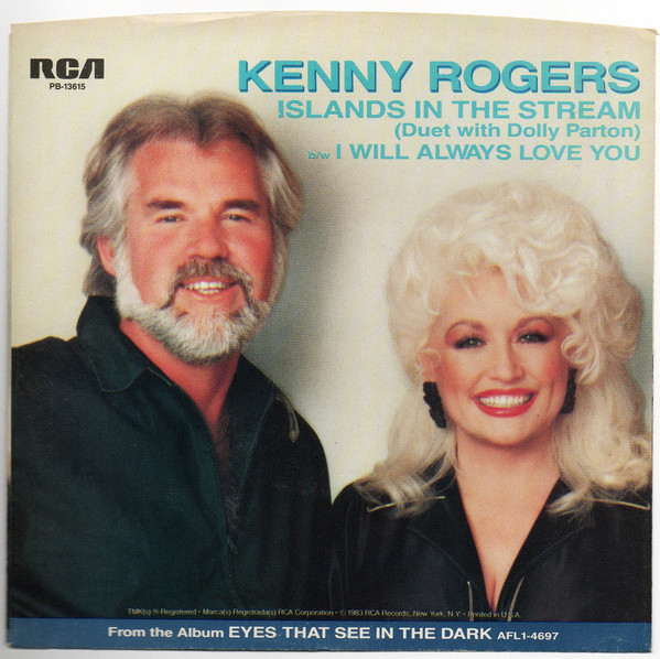 Kenny Rogers Duet With Dolly Parton - Islands In The Stream (7", Single, Styrene, Ind)