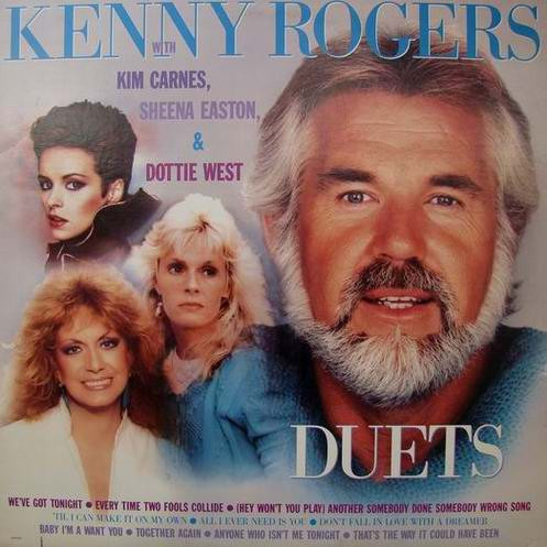 Kenny Rogers With Kim Carnes, Sheena Easton & Dottie West - Duets (LP, Comp)
