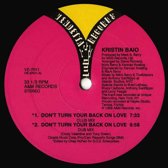 Kristin Baio - Don't Turn Your Back On Love (12")