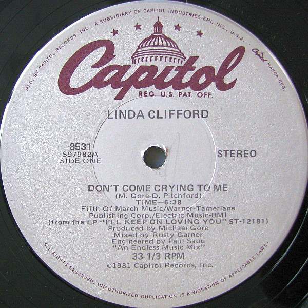 Linda Clifford - Don't Come Crying To Me (12")