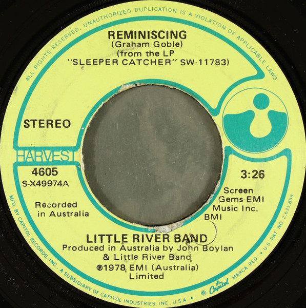 Little River Band - Reminiscing (7", NAM)