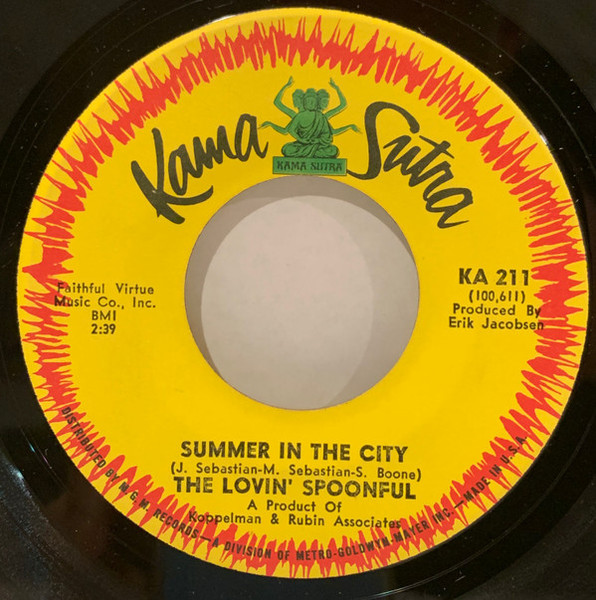 The Lovin' Spoonful - Summer In The City (7", Single)