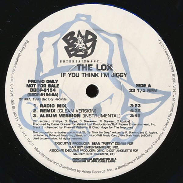 The Lox - If You Think I'm Jiggy (12", Promo)