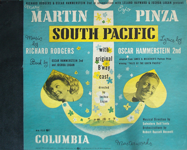 Mary Martin, Ezio Pinza, Richard Rodgers / Oscar Hammerstein 2nd* With Original B'way Cast* - South Pacific (7xShellac, 10", Album)