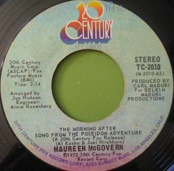 Maureen McGovern - The Morning After (7", Single, Styrene)