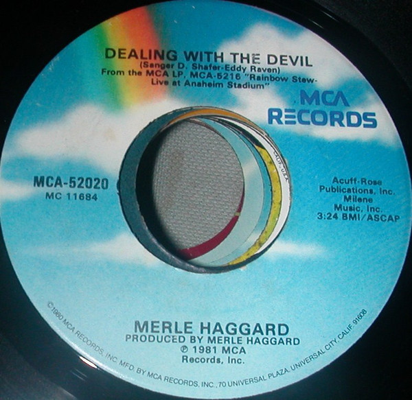 Merle Haggard - Dealing With The Devil (7", Single, Glo)