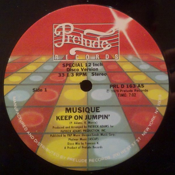 Musique - Keep On Jumpin' / In The Bush (12")