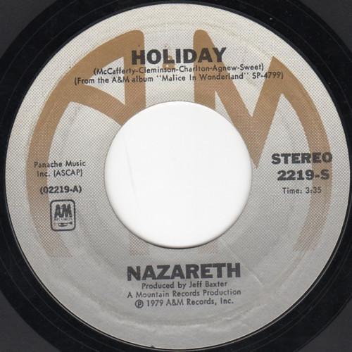 Nazareth (2) - Holiday / Ship Of Dreams (7")