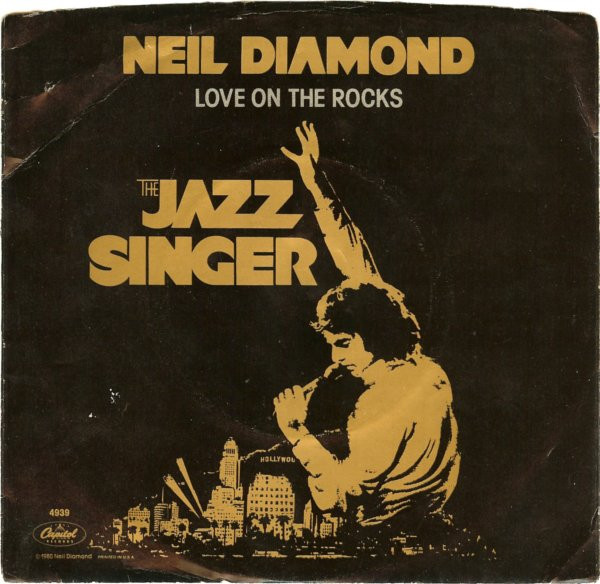 Neil Diamond - Love On The Rocks (7", Single, Jac)