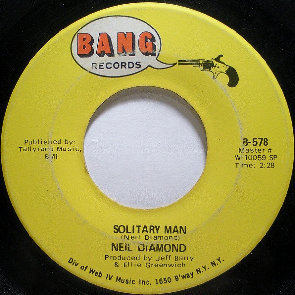 Neil Diamond - Solitary Man (7", Single, SP )
