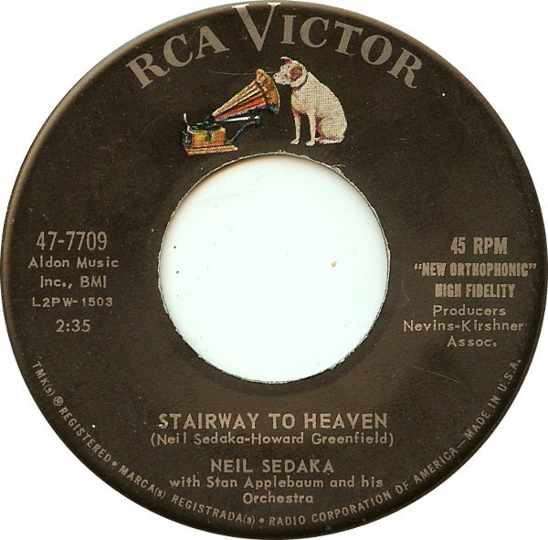 Neil Sedaka With Stan Applebaum And His Orchestra - Stairway To Heaven / Forty Winks Away (7", Single, Roc)