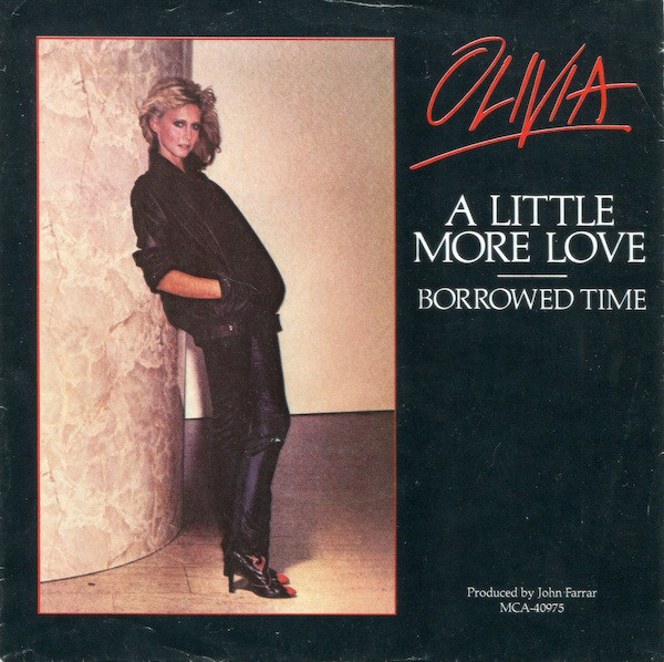 Olivia Newton-John - A Little More Love (7", Single, Glo)