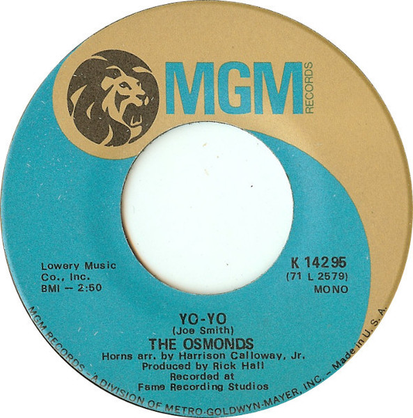 The Osmonds - Yo-Yo / Keep On My Side (7", Single, Mono)