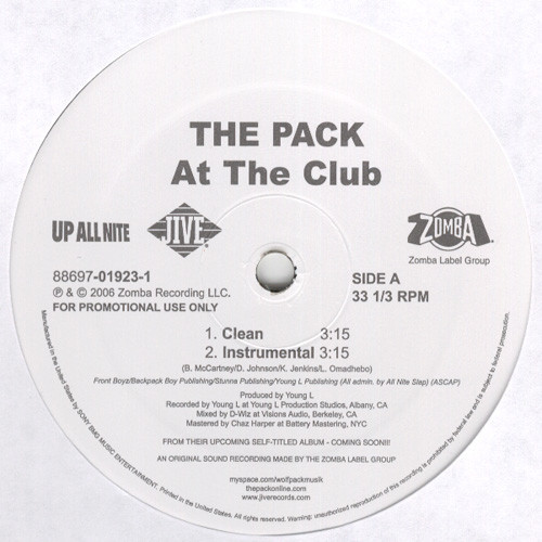 The Pack (2) - At The Club (12", Promo)