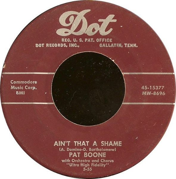 Pat Boone - Ain't That A Shame (7", Single, Mon)