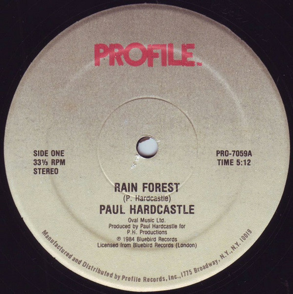 Paul Hardcastle - Rain Forest (12", Single, RE, 2nd)