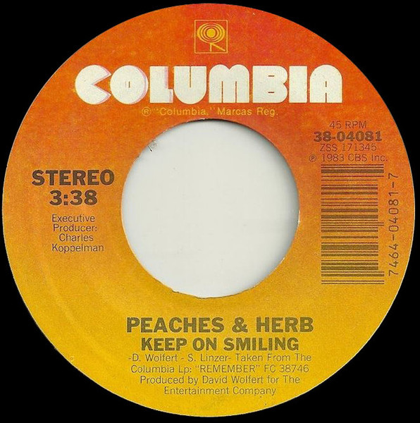 Peaches & Herb - Keep On Smiling (7")
