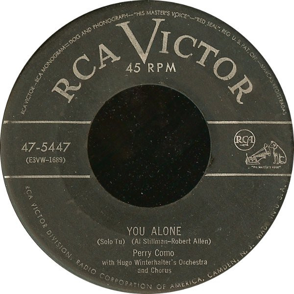 Perry Como - You Alone (Solo Tu) / Pa-Paya Mama (7")