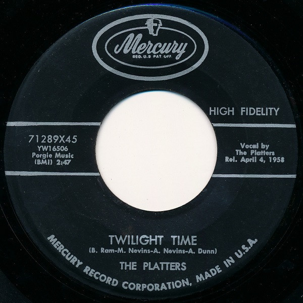 The Platters - Twilight Time (7", Single)